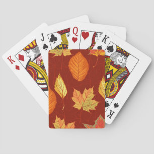 Herbstmuster Spielkarten