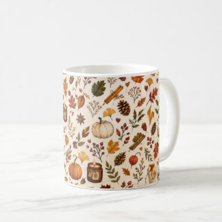 Herbstmuster-Tasse Kaffeetasse