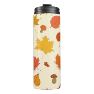 Herbstmuster Thermosbecher