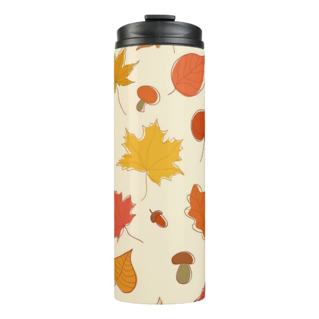 Herbstmuster Thermosbecher (Vorderseite)