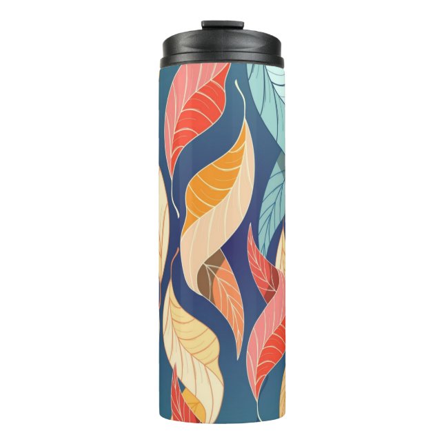 Herbstmuster Thermosbecher (Vorderseite)