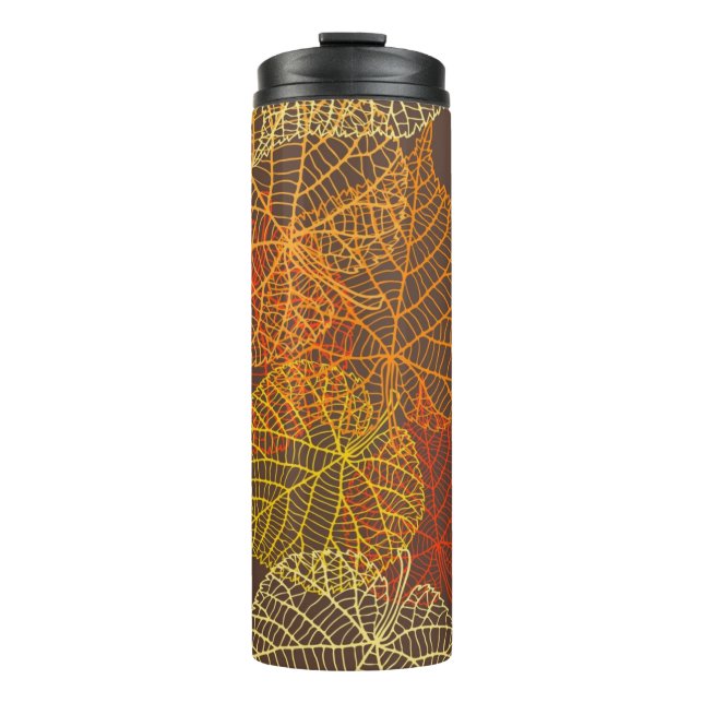 Herbstmuster Thermosbecher (Vorderseite)