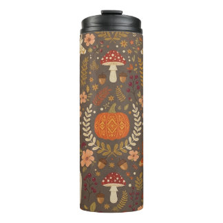 Herbstmuster-Wärmebecher Thermosbecher