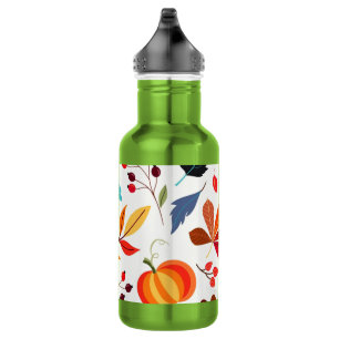 Herbstmuster-Wasserflasche Edelstahlflasche