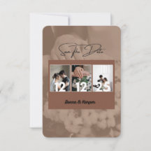 Herbstmutterhochzeit Speichern Sie die Datumskarte