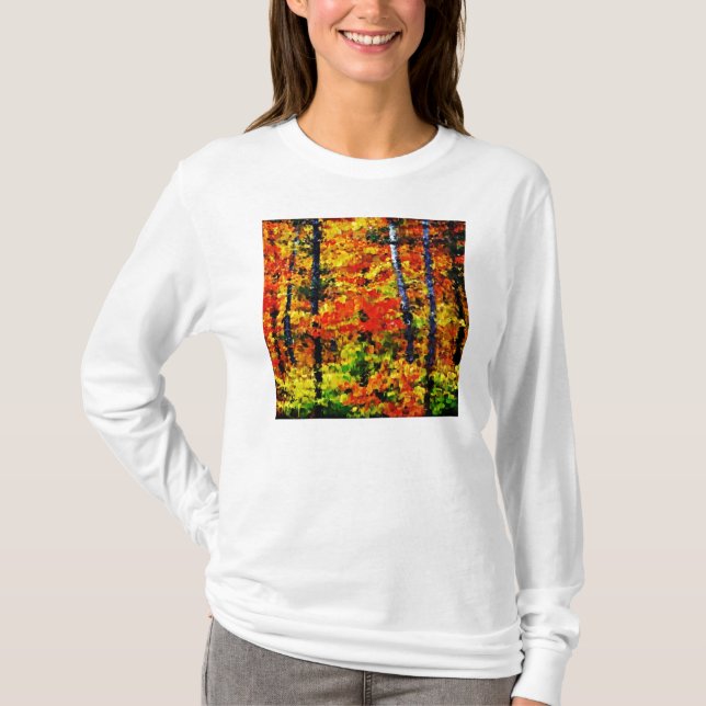 Herbstnachmittag #2 - T - Shirt Malerei (Vorderseite)