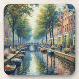 Herbstnachmittag am Kanal - Untersetzer