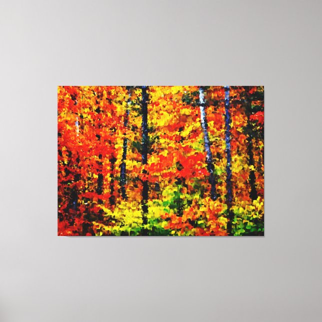 Herbstnachmittag - Gemälde Leinwand (Vorderseite)