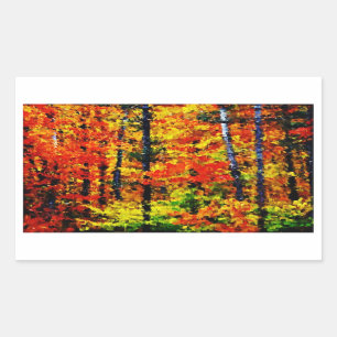 Herbstnachmittag - Malerei Kunst Aufkleber