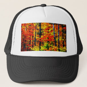 Herbstnachmittag - Malwerkerhut Truckerkappe