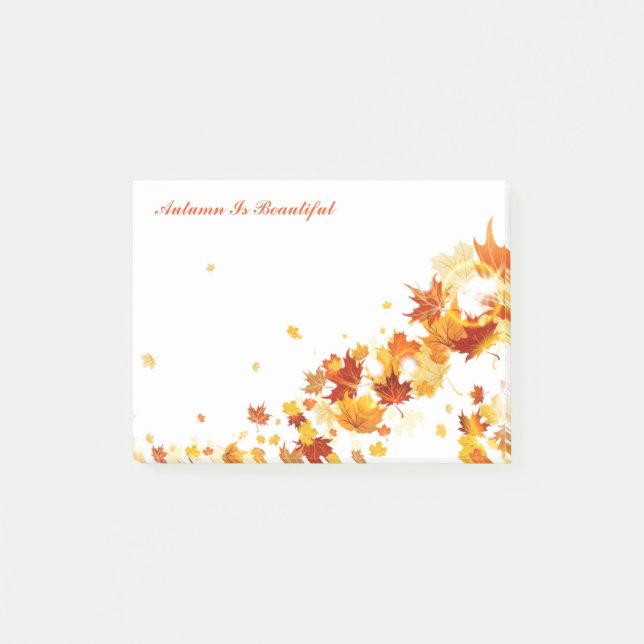 Herbstnachrichten-Herbst ist schön Post-it Note Klebezettel (Vorderseite)