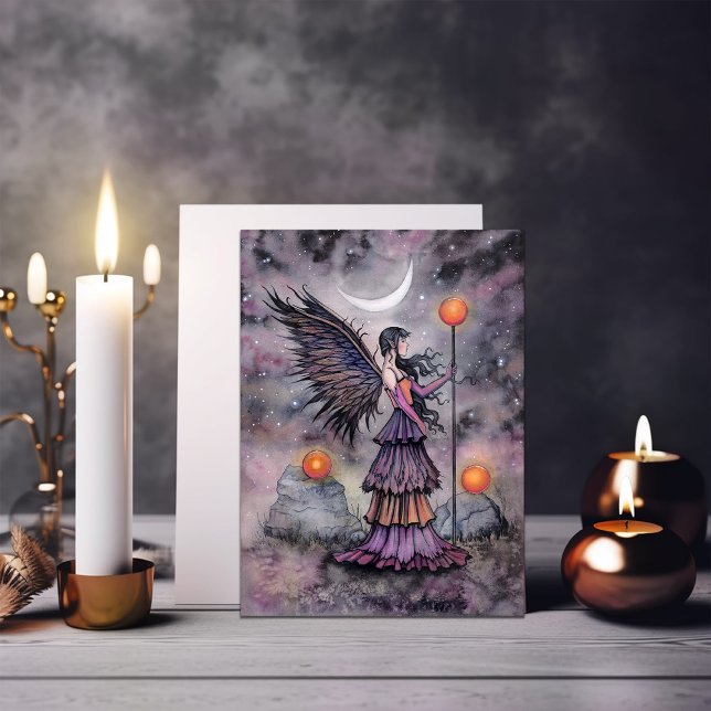 Herbstnacht Fairy Art von Molly Harrison Karte (Von Creator hochgeladen)