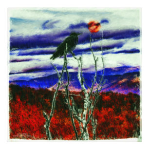 Herbstnacht Fotodruck