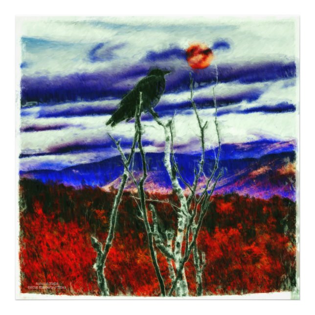 Herbstnacht Fotodruck (Vorne)