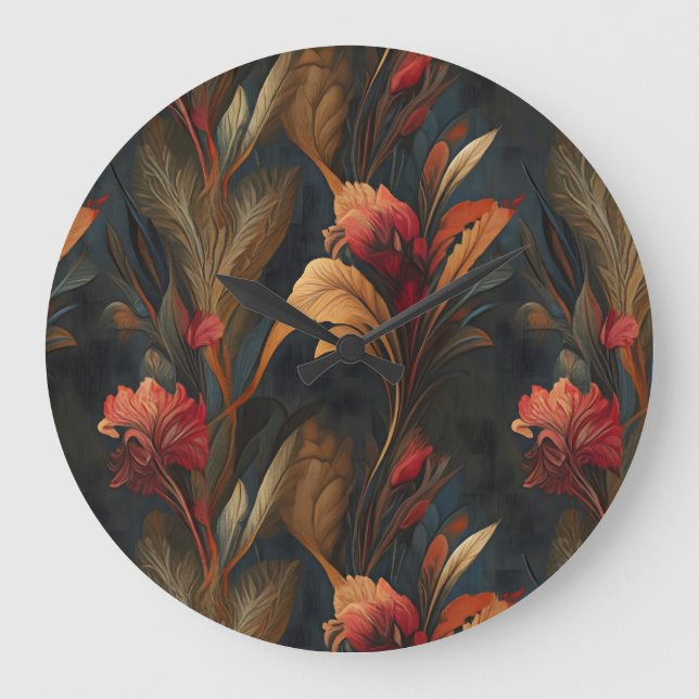 Herbstnächte Große Wanduhr (Vorderseite)