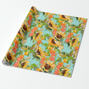 Herbstnahtloses Muster Geschenkpapier