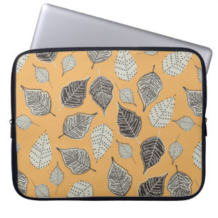 Herbstnahtloses Muster mit Blätter. Vintag Illus Laptopschutzhülle