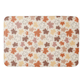 Herbstnatur, Erntedank des Herbstblattes Badematte