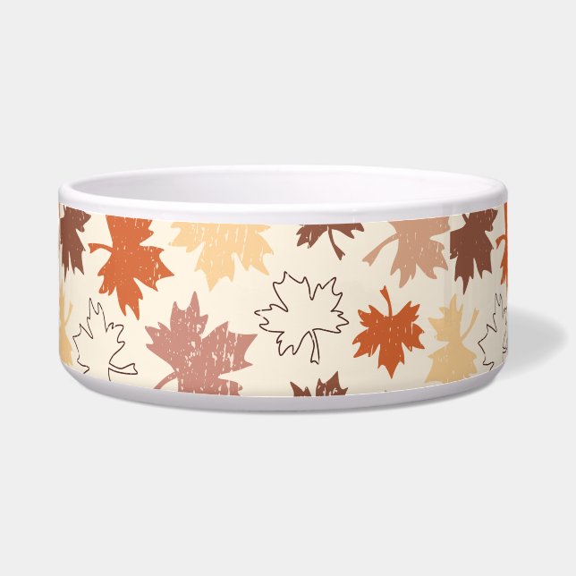 Herbstnatur, Erntedank des Herbstblattes Napf (Vorderseite)