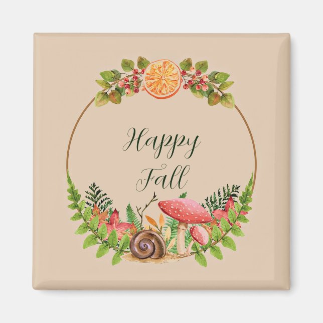 Herbstnatur mit anpassbarem Text Magnet (Vorne)