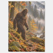 Herbstnebel Bigfoot-Magnet