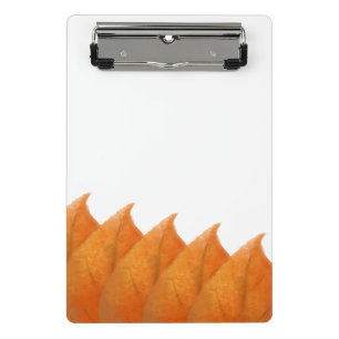 Herbstorange Blätter Mini-Clipboard Mini Klemmbrett