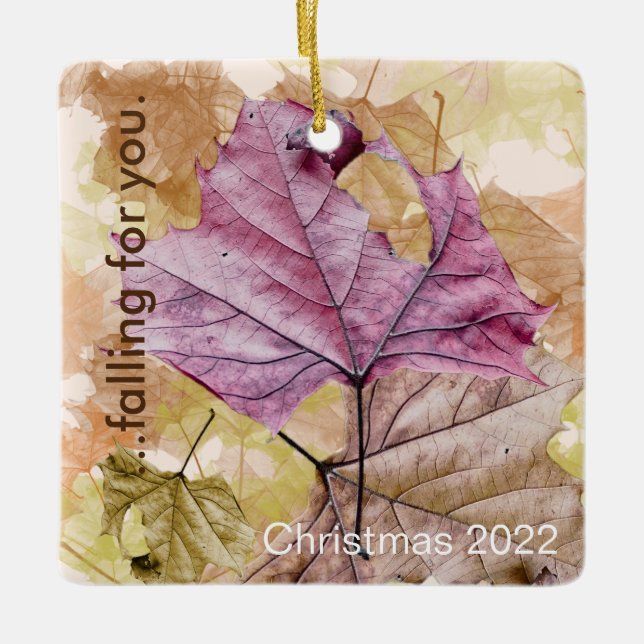 "...HerbstORNATION Keramikornament (Vorderseite)