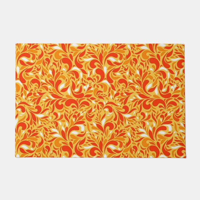 Herbstpaisley Fußmatte (Vorderseite)