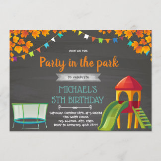 Herbstpalysefeld-Party Einladung