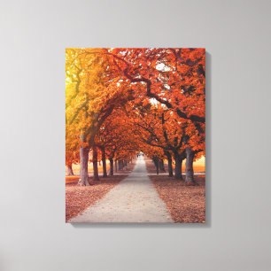 Herbstpark Leinwanddruck