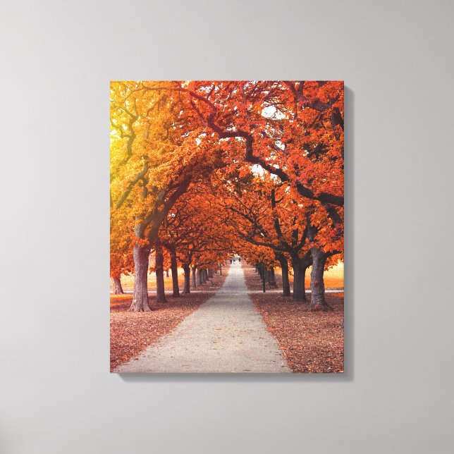Herbstpark Leinwanddruck (Vorderseite)