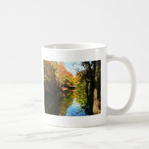 Herbstpark mit Brücke Kaffeetasse
