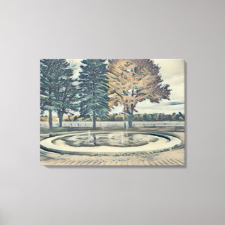 Herbstparklandschaft Leinwand Kanagawa Stil