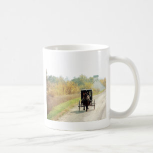 Herbstpferd und Buggy Tasse