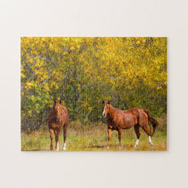 Herbstpferde Puzzle