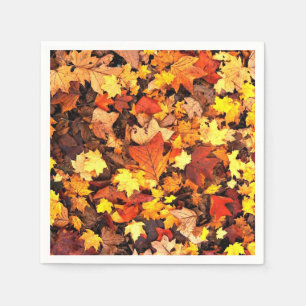 Herbstpflanzen, die Farben des Herbstes Serviette
