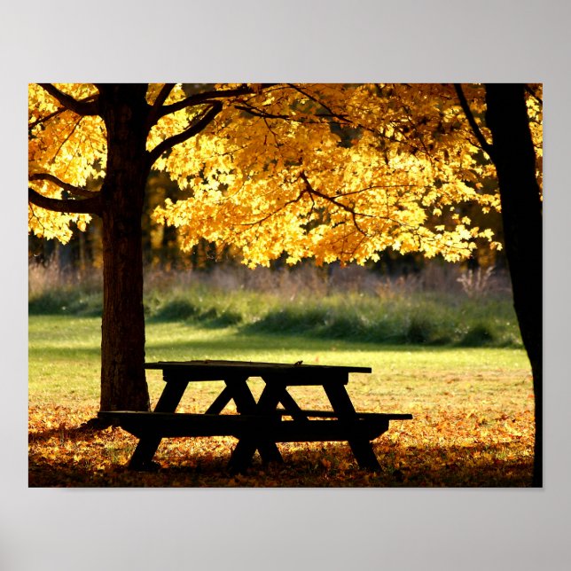 Herbstpicknick Poster (Vorne)