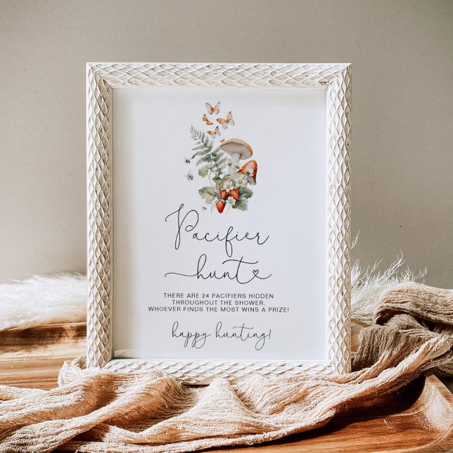 Herbstpilz Schnuller Jagd Baby Dusche Spiel Poster (Von Creator hochgeladen)