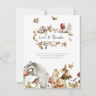 Herbstpilz   Wald Forst Danke Einladung