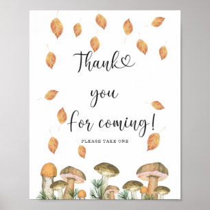 Herbstpilze - Danke fürs Kommen Poster