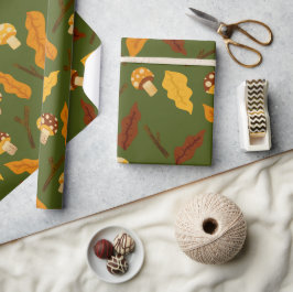 Herbstpilze Geschenkpapier