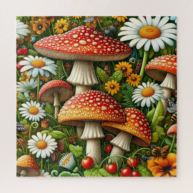 Herbstpilze Puzzle (Vertikal)