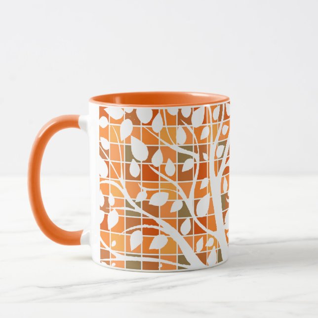Herbstplätze und Blätter Tasse (Links)
