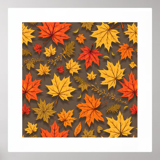 Herbstposter Foliendrucke