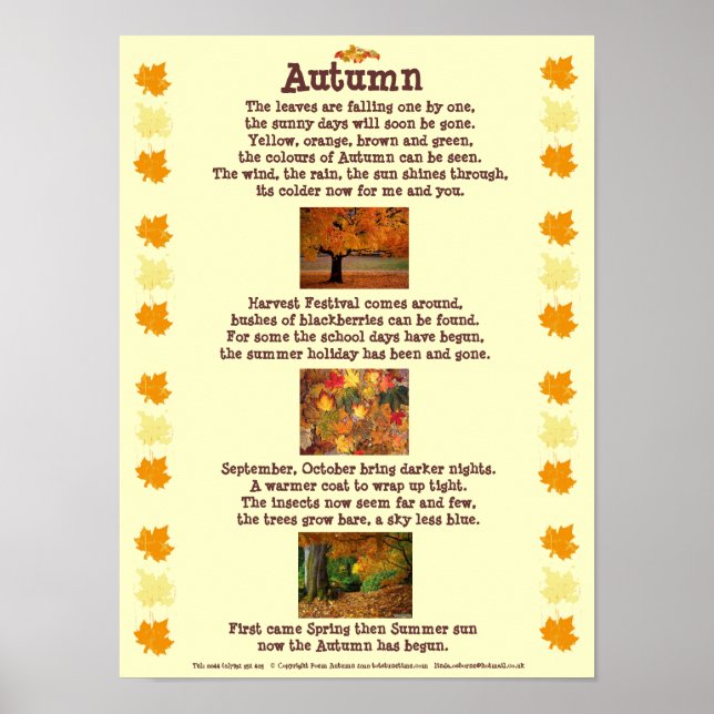 Herbstposter Poster (Vorne)