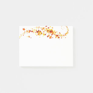 Herbstpostnotizen Post-it Klebezettel