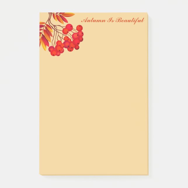 Herbstpostnotizen Post-it Klebezettel (Vorderseite)