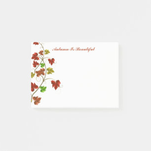 Herbstpostnotizen Post-it Klebezettel