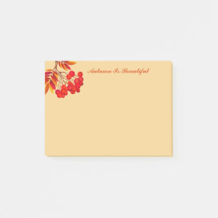 Herbstpostnotizen Post-it Klebezettel