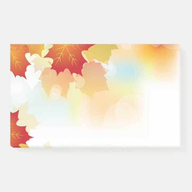 Herbstpostnotizen Post-it Klebezettel (Vorderseite)